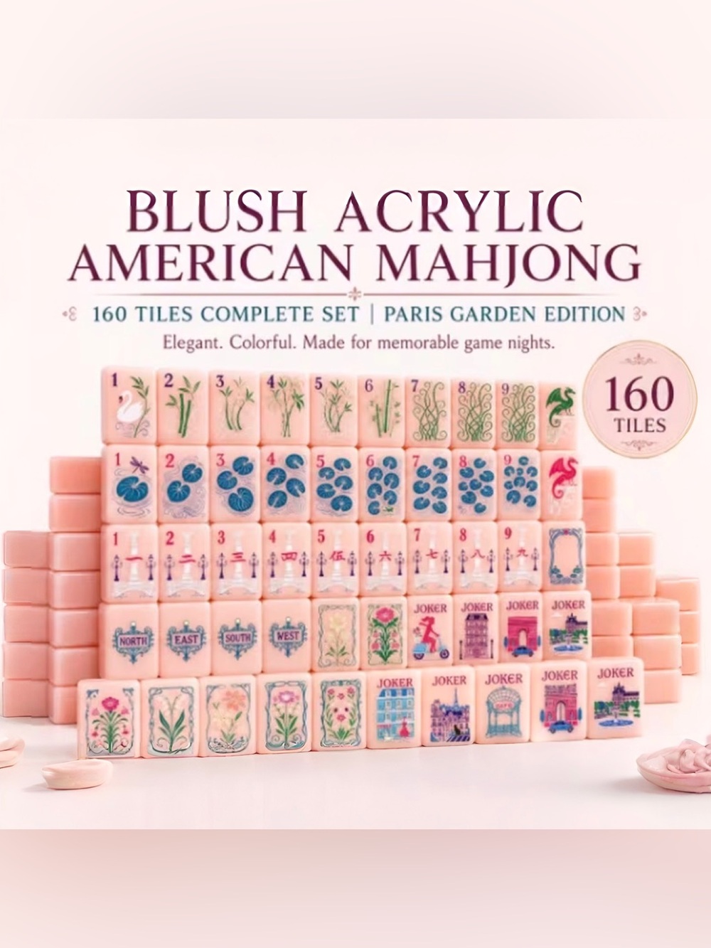 Gorgeous Unbranded American Mahjong Tile Set